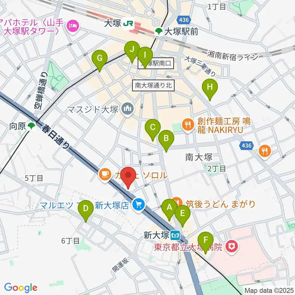 容山銘尺八周辺のコンビニエンスストア一覧地図