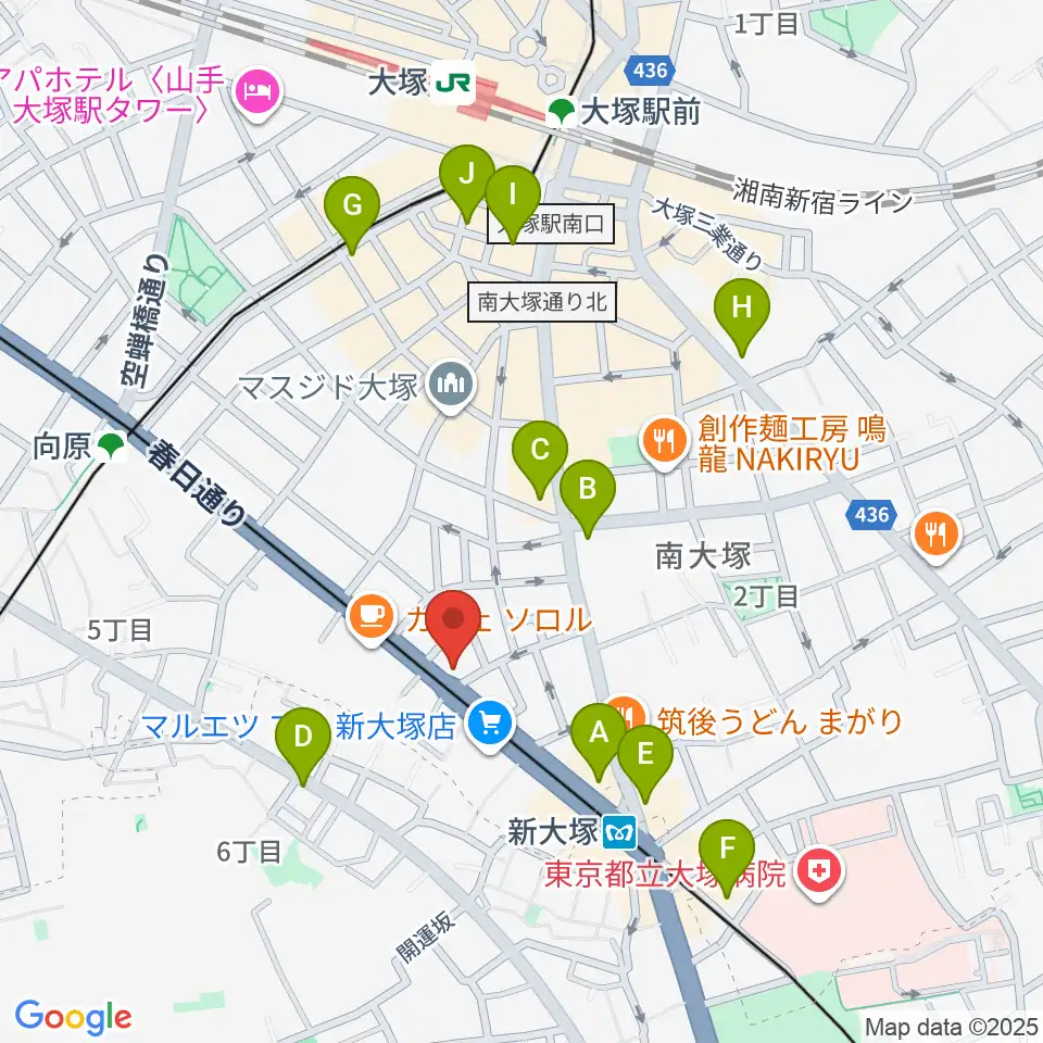 容山銘尺八周辺のコンビニエンスストア一覧地図