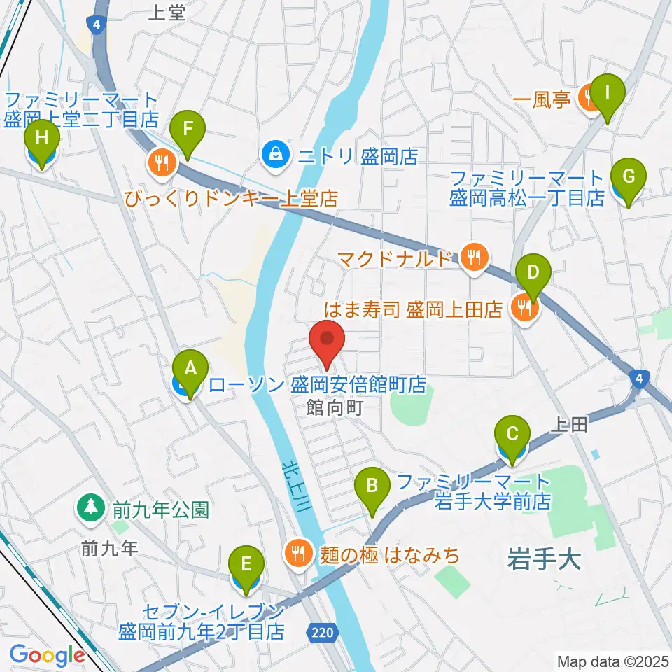 ピアノ工房ハーモニー周辺のコンビニエンスストア一覧地図