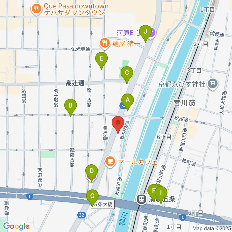 ロック・サーカス・スクウェア周辺のコンビニエンスストア一覧地図
