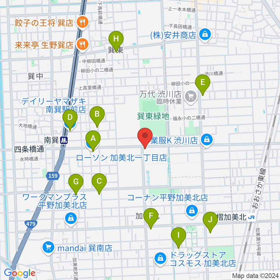 ストレングスビヨンド周辺のコンビニエンスストア一覧地図