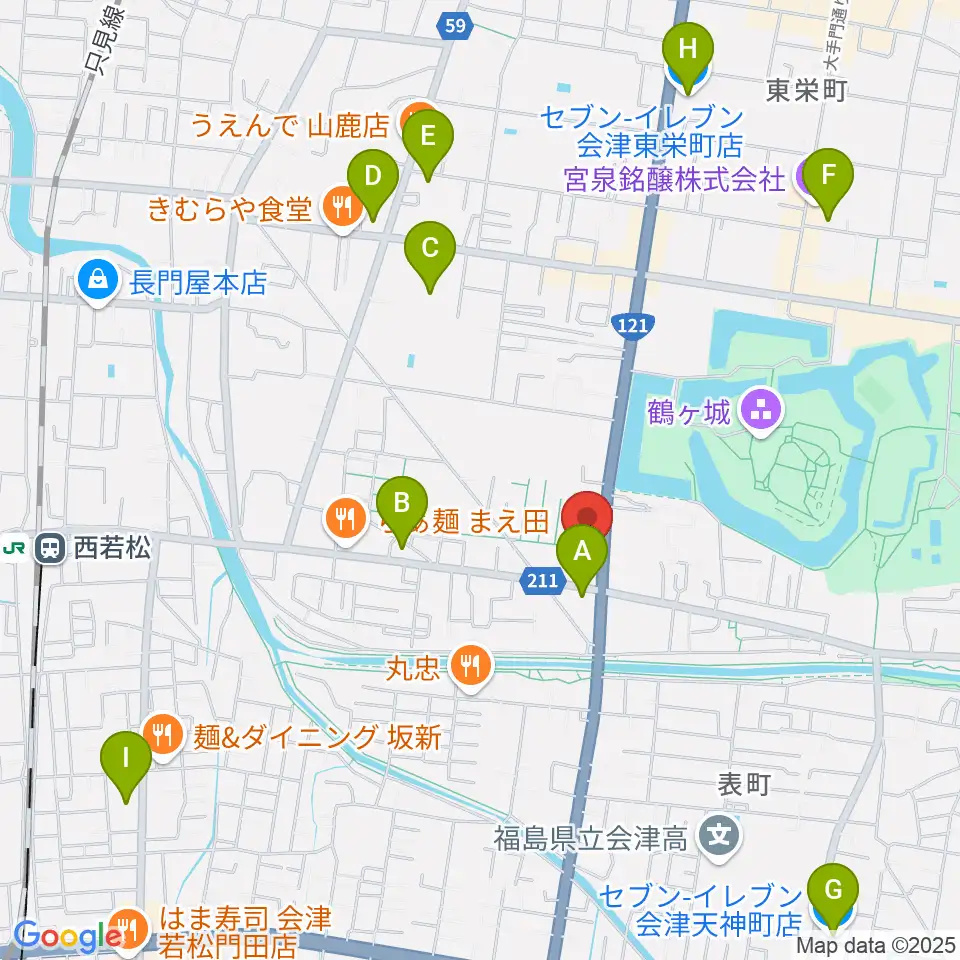 MUSIC PLAZA 白水堂周辺のコンビニエンスストア一覧地図