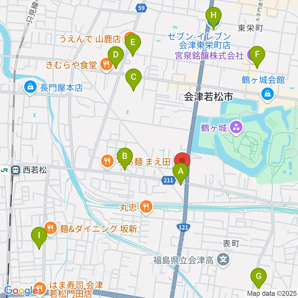 MUSIC PLAZA 白水堂周辺のコンビニエンスストア一覧地図