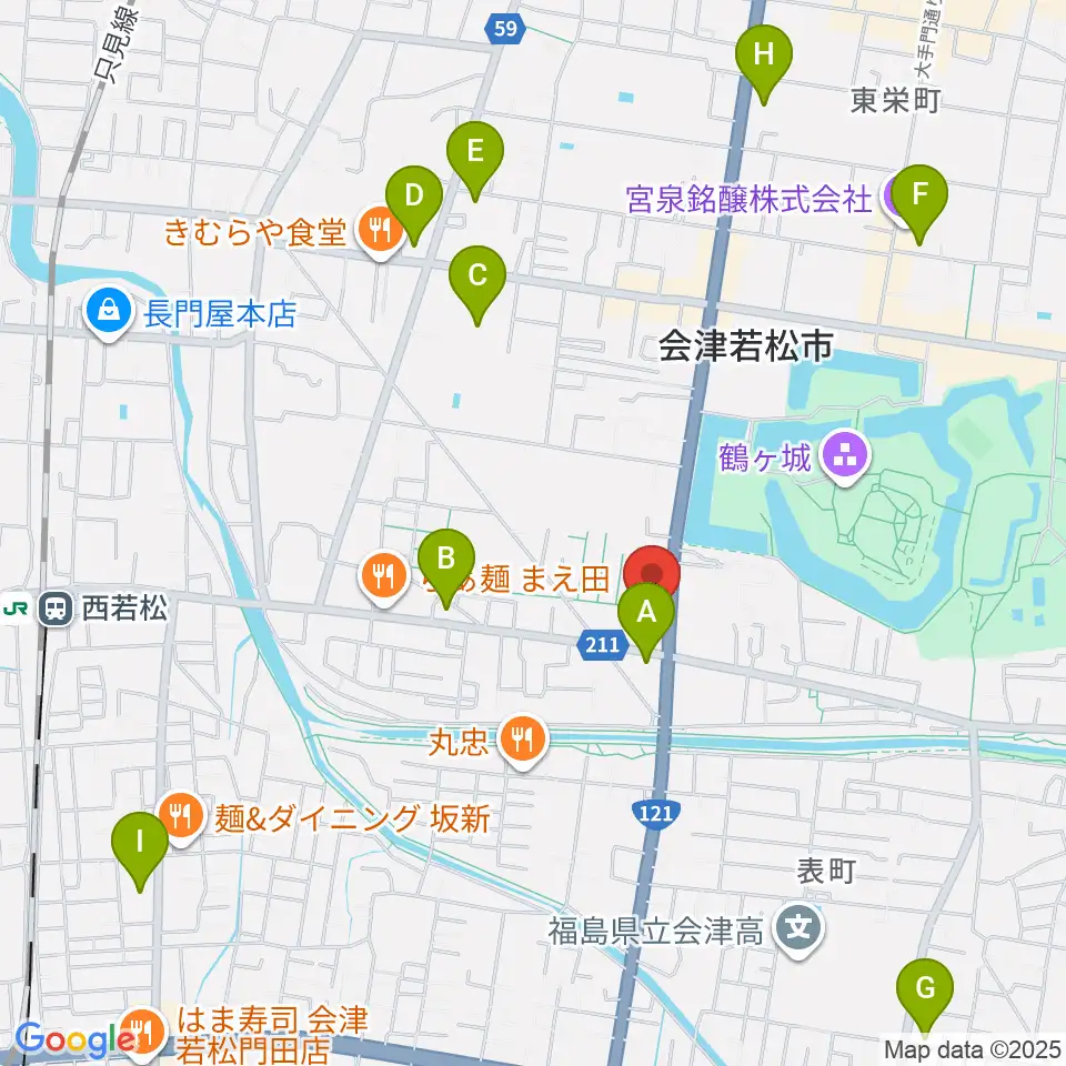 MUSIC PLAZA 白水堂周辺のコンビニエンスストア一覧地図