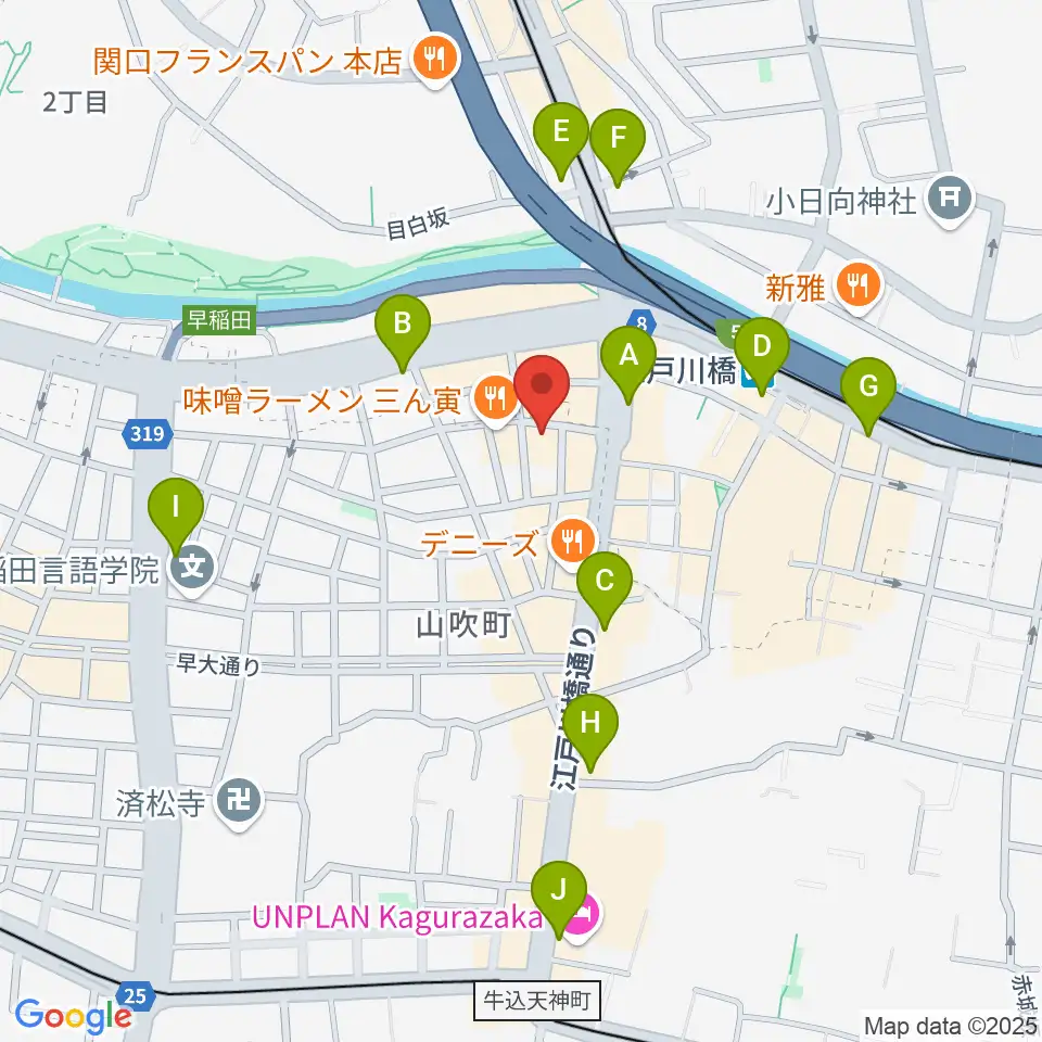 TJK音楽教室周辺のコンビニエンスストア一覧地図