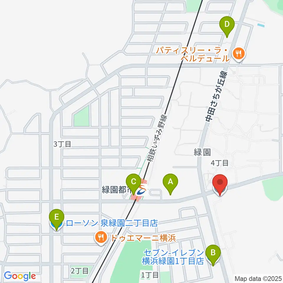 フェリス女学院大学 音楽・身体表現専攻周辺のコンビニエンスストア一覧地図