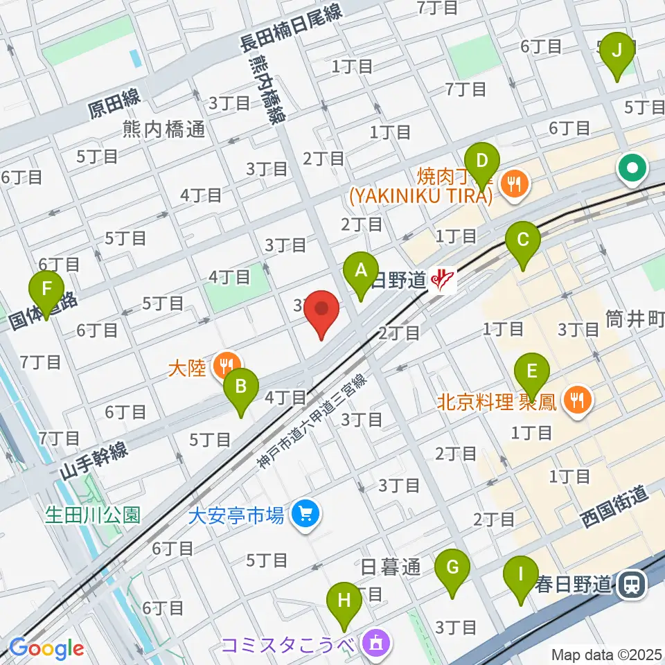 SOAR MUSIC周辺のコンビニエンスストア一覧地図