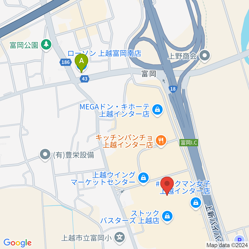 二葉楽器周辺のコンビニエンスストア一覧地図