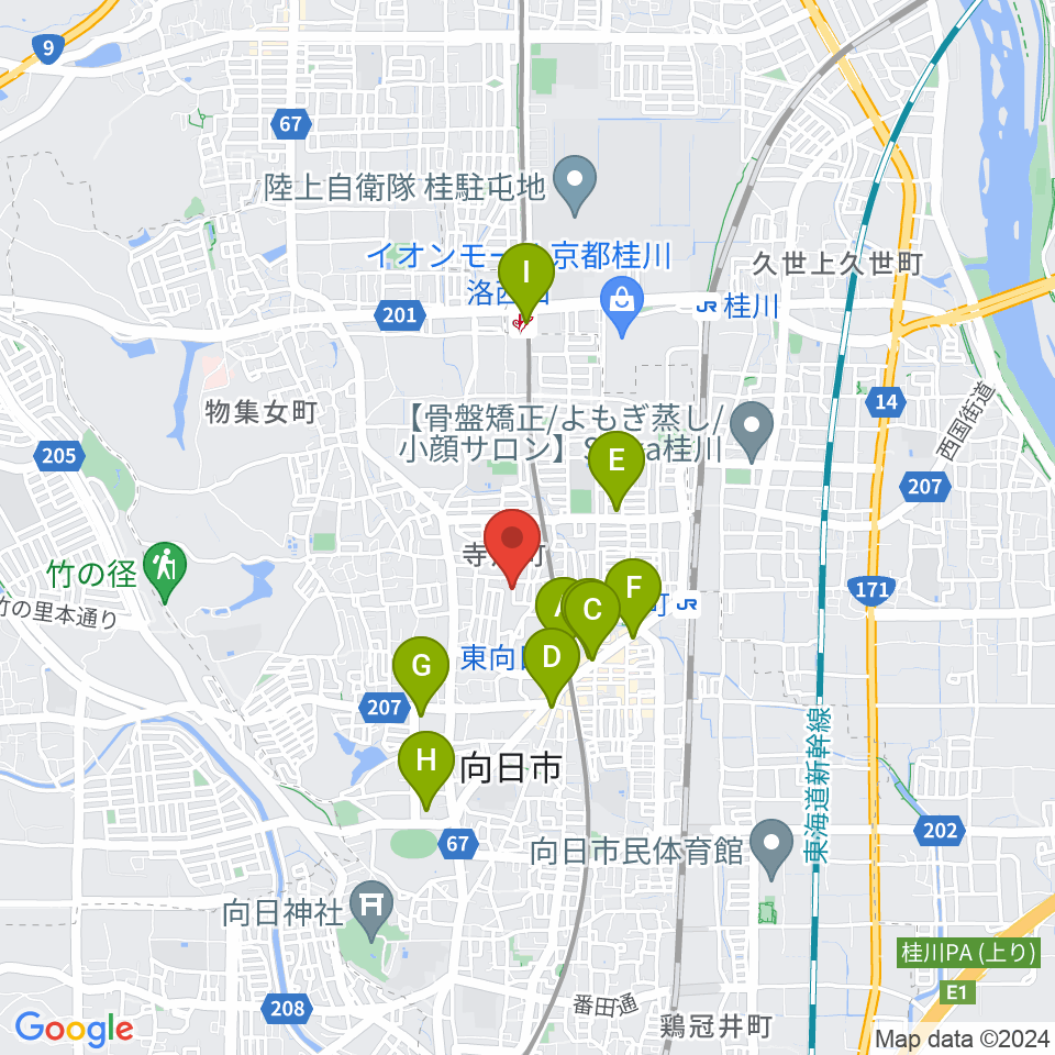 柾目ウッドメーカー周辺のコンビニエンスストア一覧地図