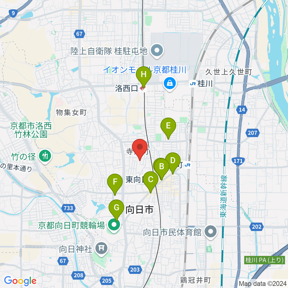 柾目ウッドメーカー周辺のコンビニエンスストア一覧地図