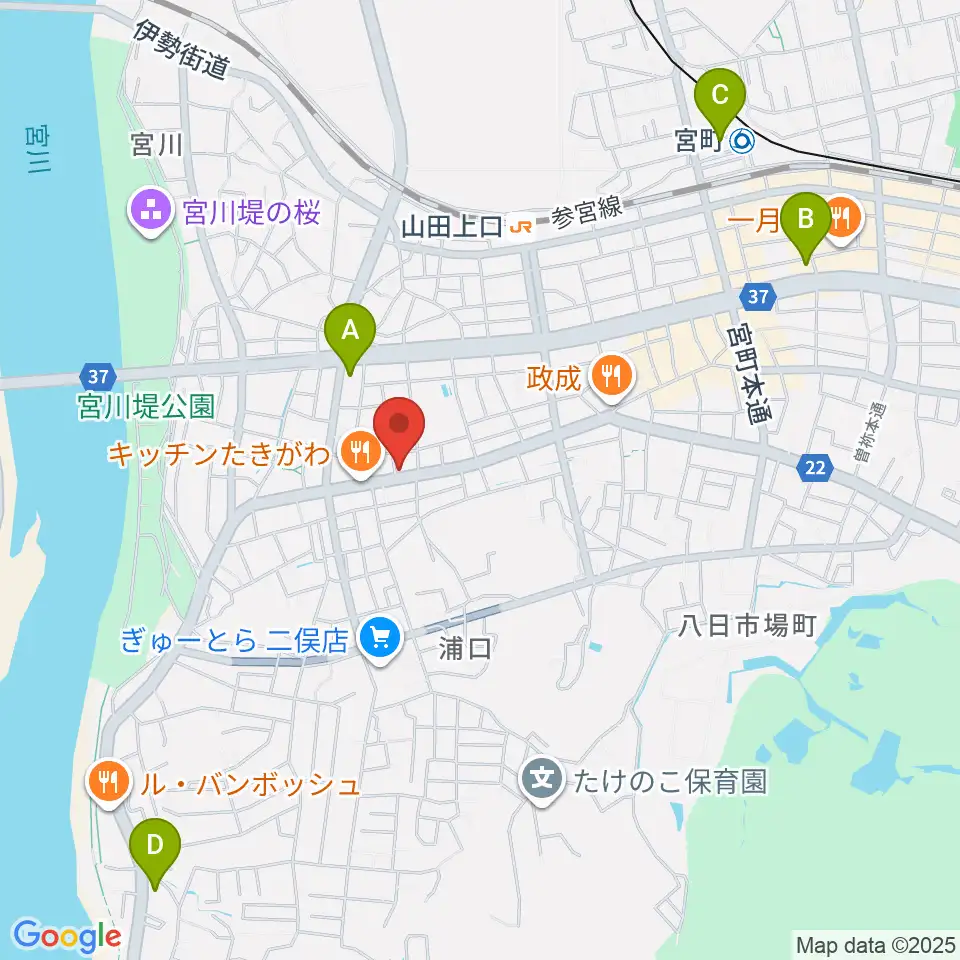 ギターズランド周辺のコンビニエンスストア一覧地図