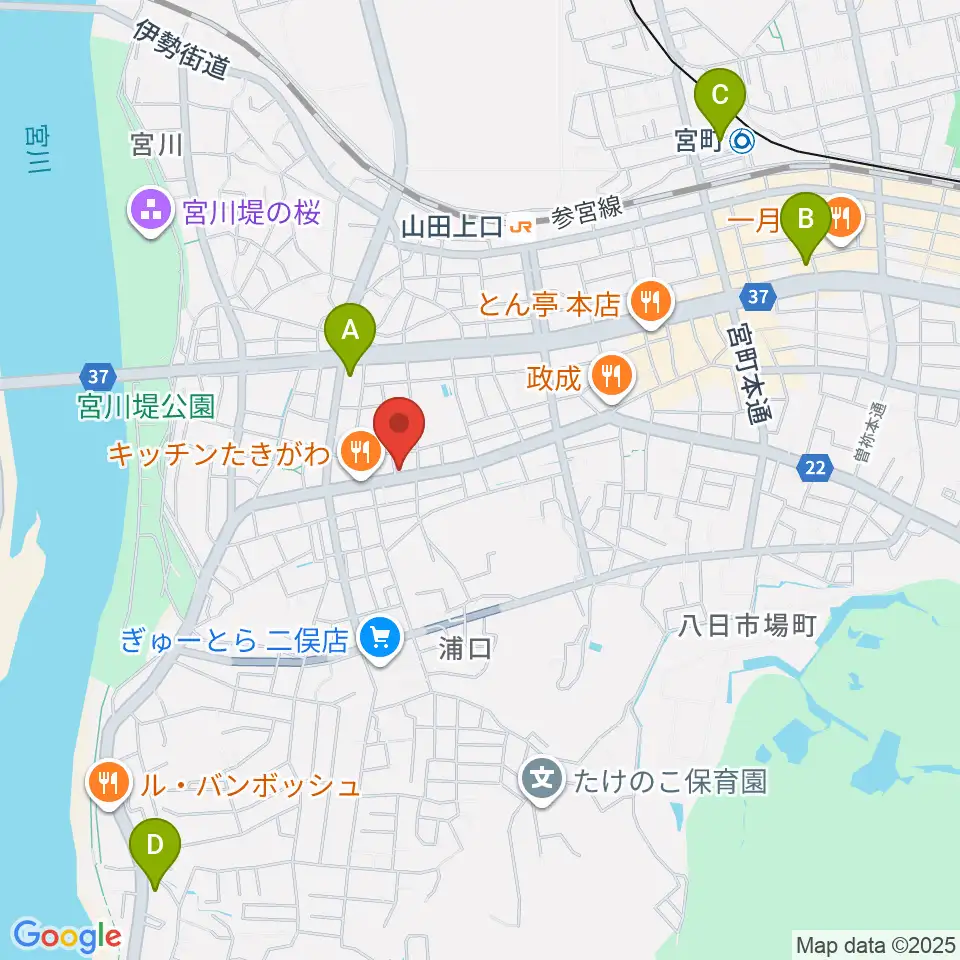 ギターズランド周辺のコンビニエンスストア一覧地図