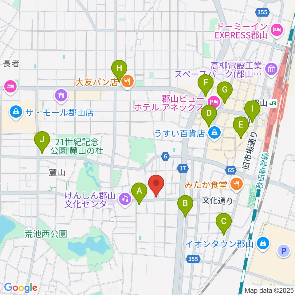 NOA楽器周辺のコンビニエンスストア一覧地図