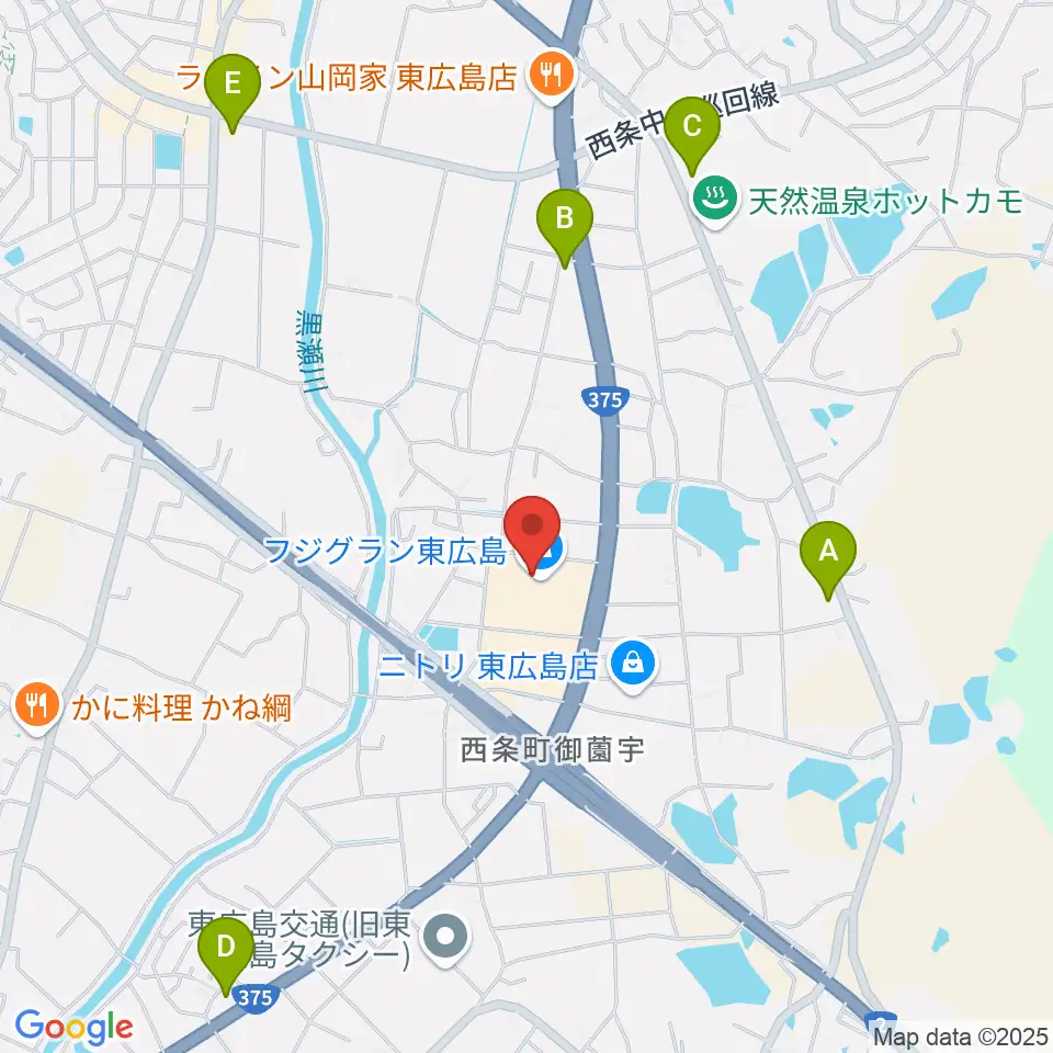 キハラ楽器西条店ときめきセンター周辺のコンビニエンスストア一覧地図
