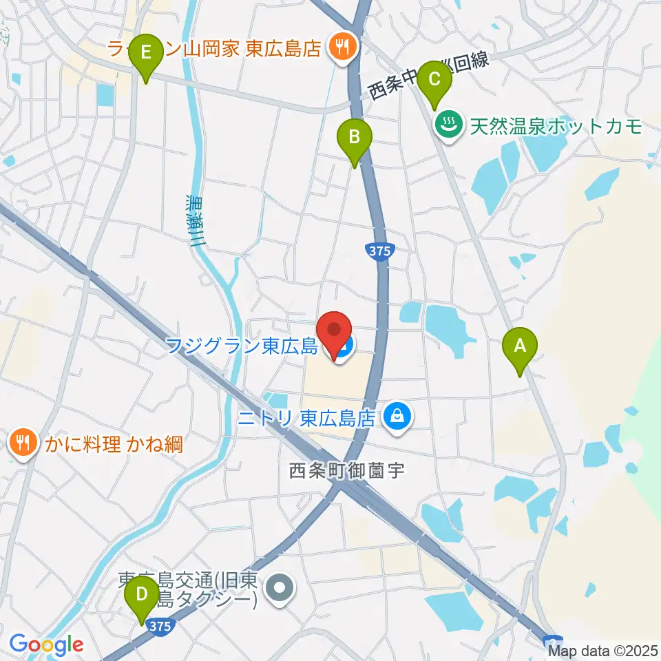 キハラ楽器西条店ときめきセンター周辺のコンビニエンスストア一覧地図