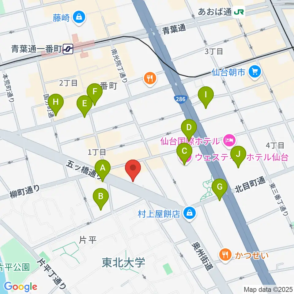 サンリツ楽器周辺のコンビニエンスストア一覧地図