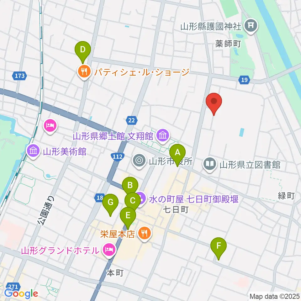ミュージックロフト周辺のコンビニエンスストア一覧地図