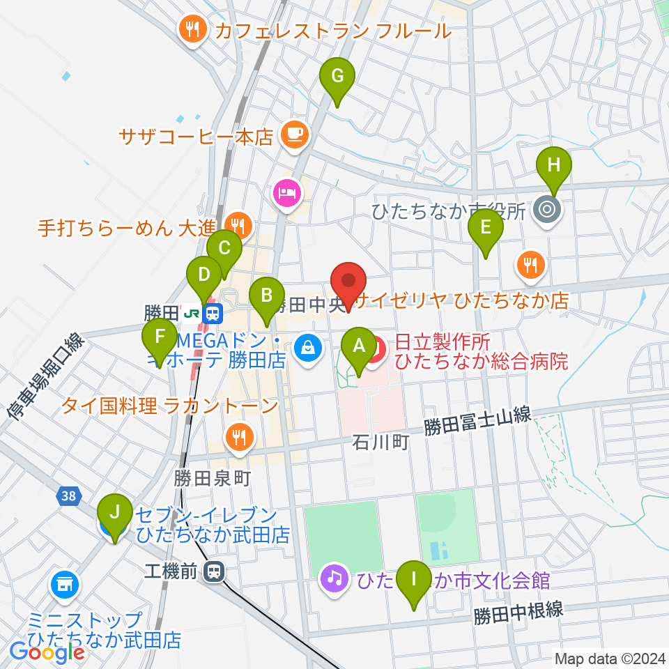 関山楽器 SEKIYAMA周辺のコンビニエンスストア一覧地図