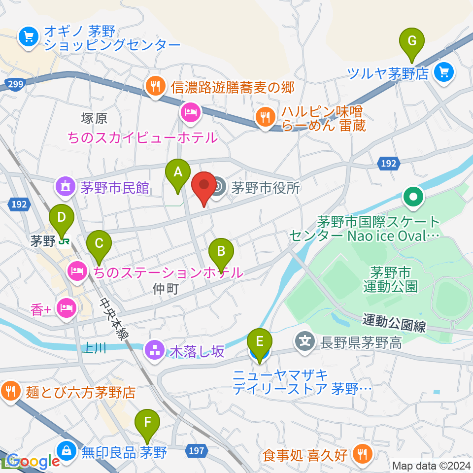 シマダヤ楽器店周辺のコンビニエンスストア一覧地図