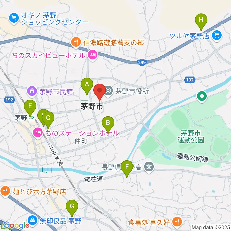 シマダヤ楽器店周辺のコンビニエンスストア一覧地図