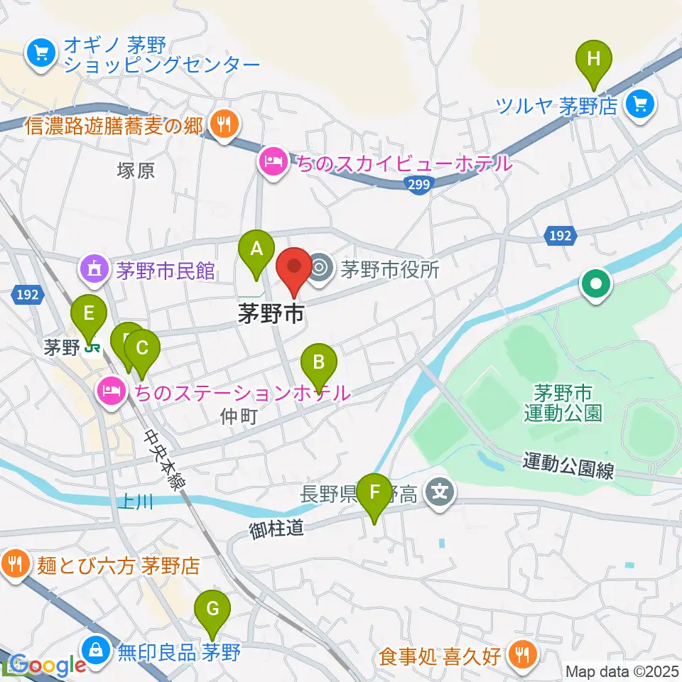 シマダヤ楽器店周辺のコンビニエンスストア一覧地図