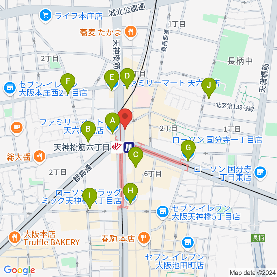 さんしんや とぅるるんてん周辺のコンビニエンスストア一覧地図