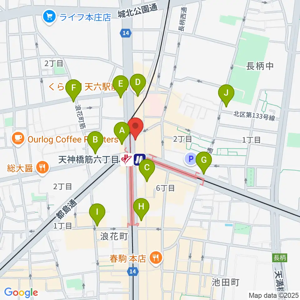 さんしんや とぅるるんてん周辺のコンビニエンスストア一覧地図