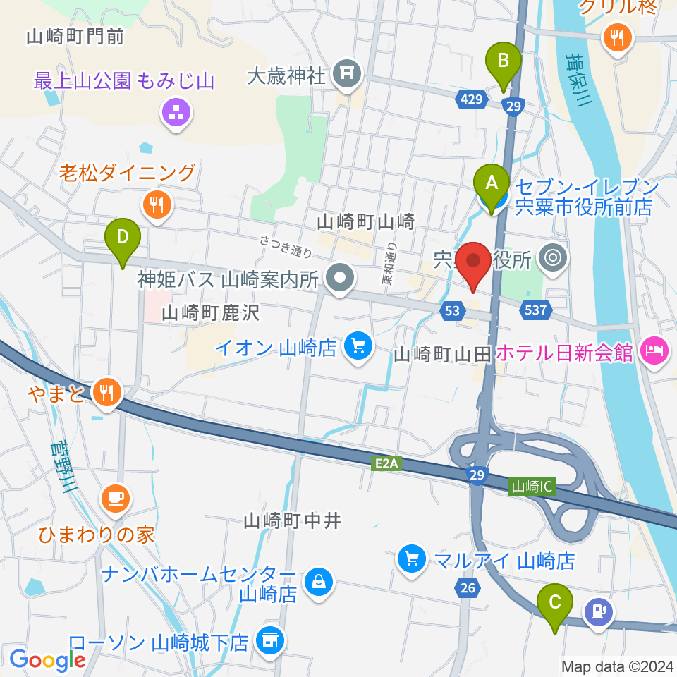 テレマン楽器 周辺のコンビニエンスストア一覧地図