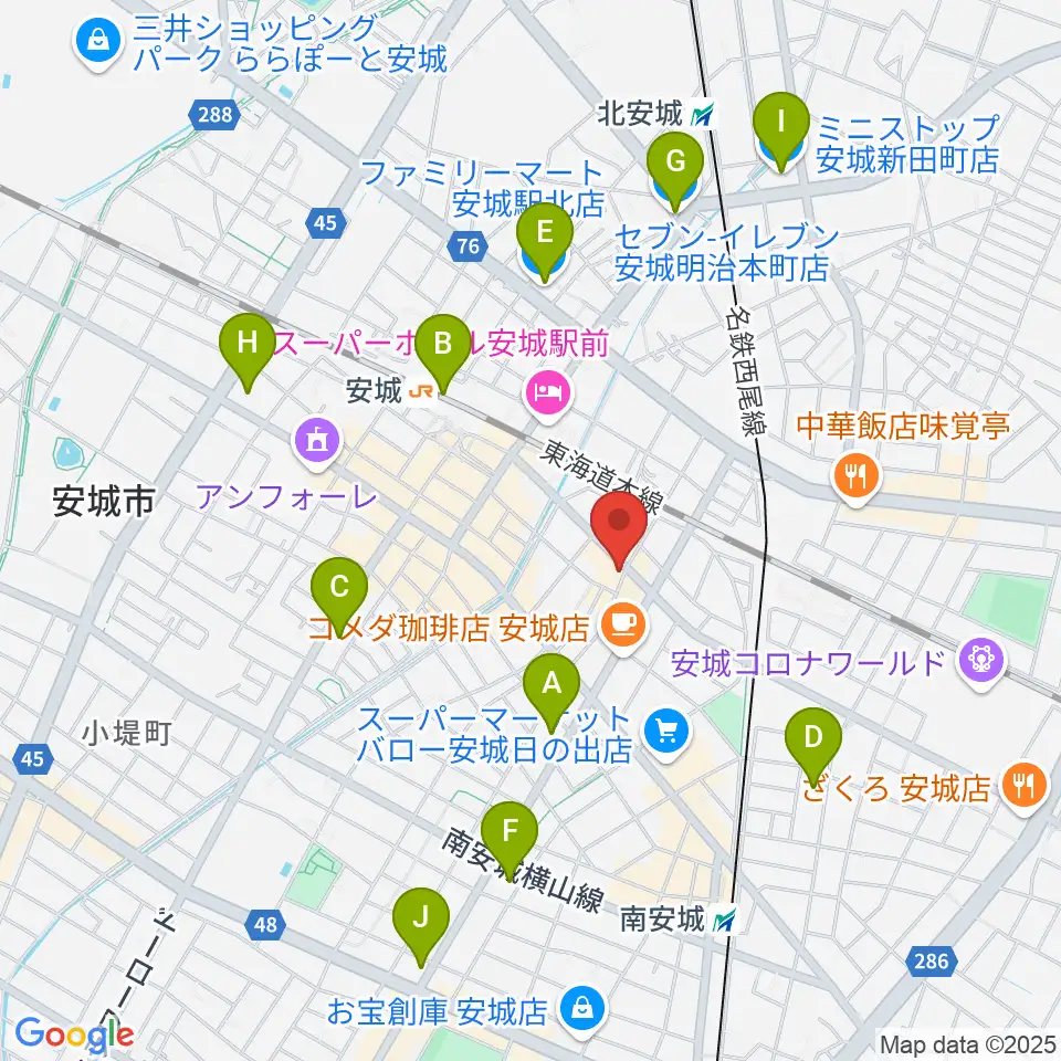 ツルタ楽器周辺のコンビニエンスストア一覧地図