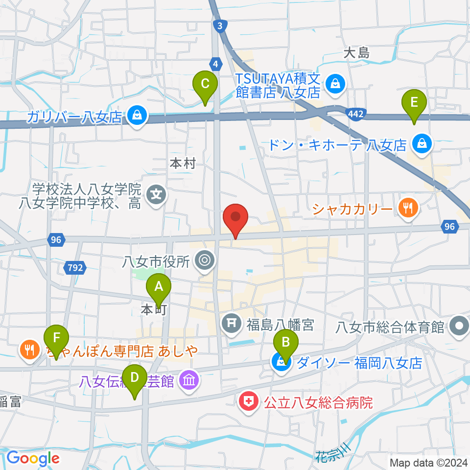 (株)アオキ楽器周辺のコンビニエンスストア一覧地図