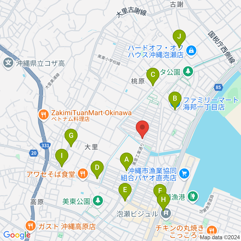 新崎太鼓三味線店周辺のコンビニエンスストア一覧地図