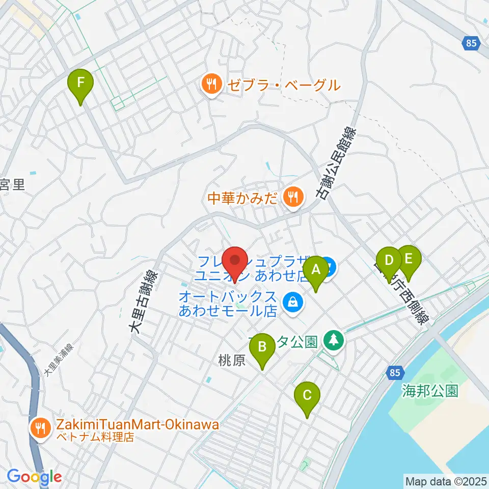 新崎太鼓三味線店周辺のコンビニエンスストア一覧地図