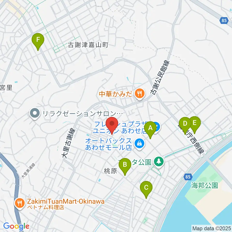 新崎太鼓三味線店周辺のコンビニエンスストア一覧地図