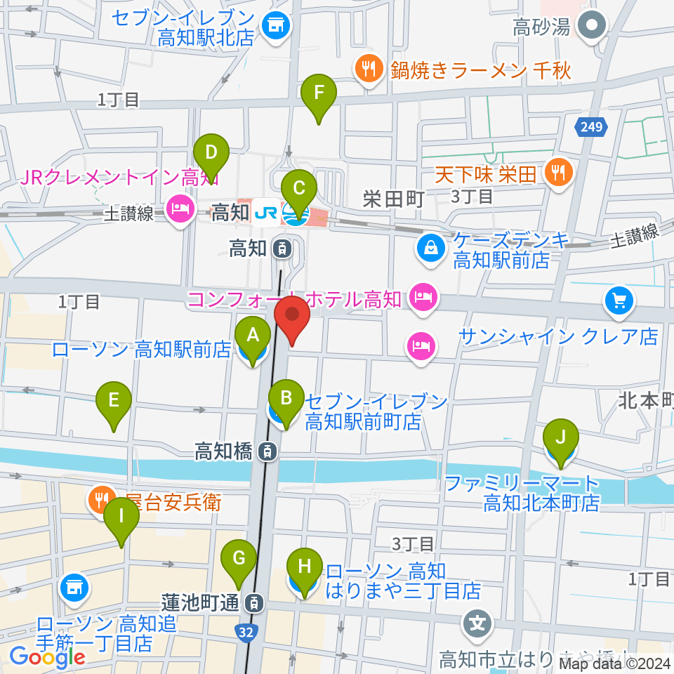 アルペジオ楽器周辺のコンビニエンスストア一覧地図