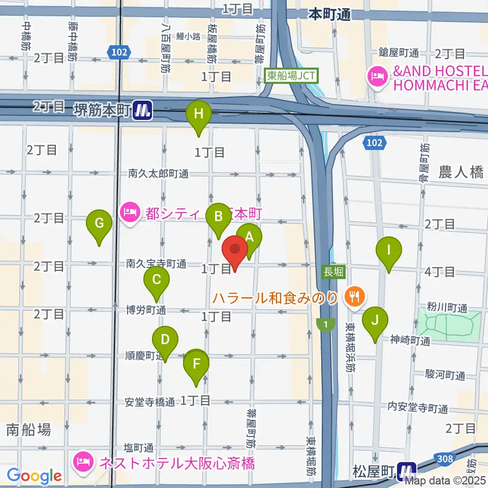 エバ電子楽器周辺のコンビニエンスストア一覧地図