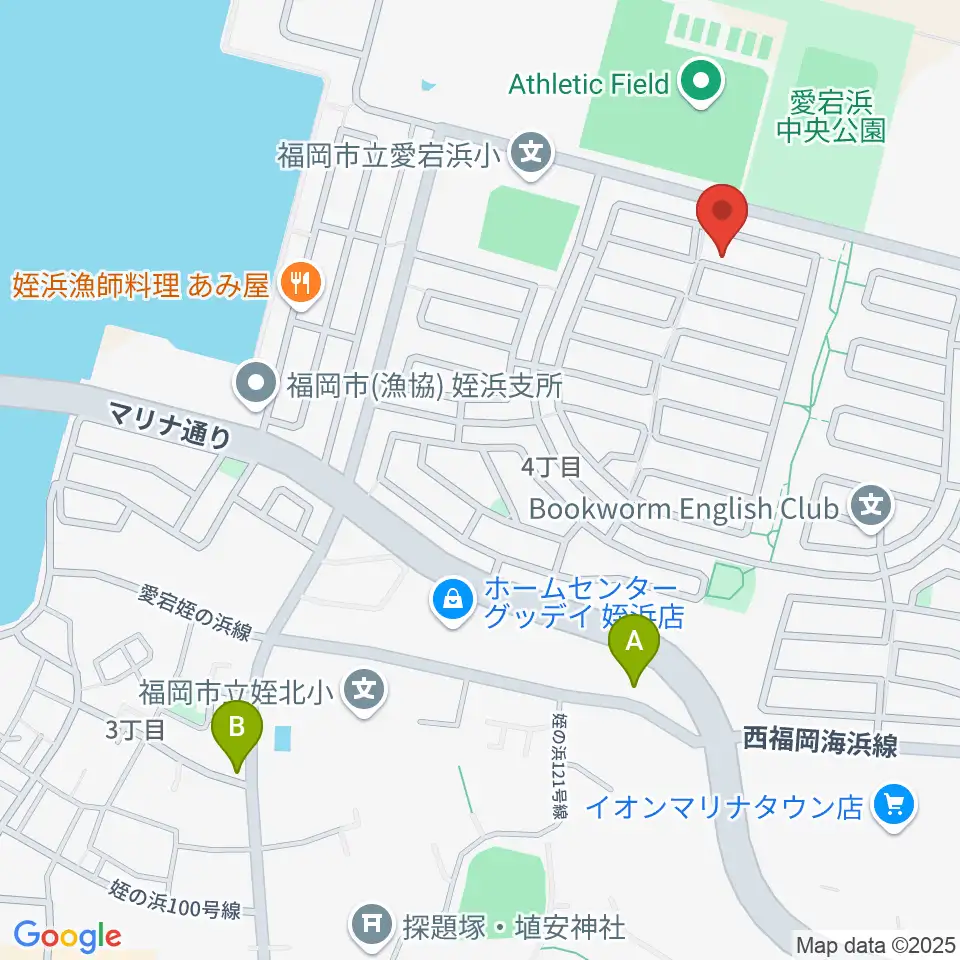シャコンヌ福岡店周辺のコンビニエンスストア一覧地図