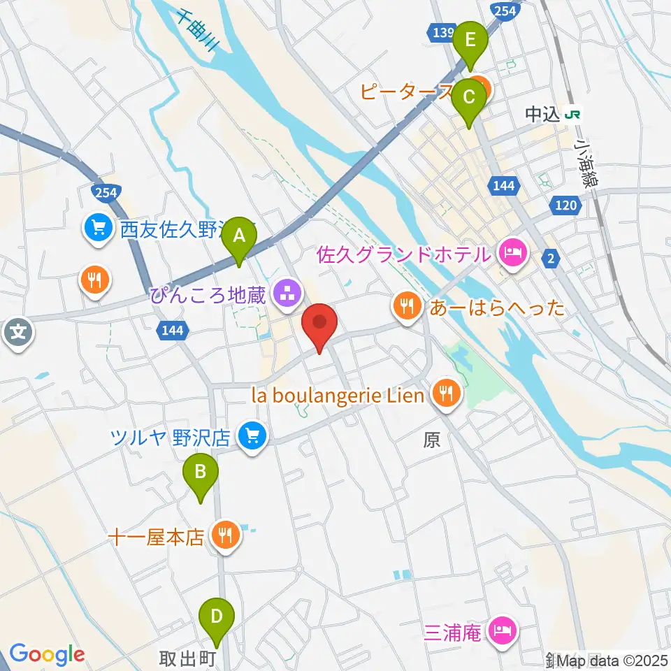 池田楽器店周辺のコンビニエンスストア一覧地図