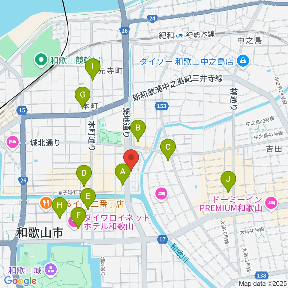 Music Land TAKE OFF周辺のコンビニエンスストア一覧地図