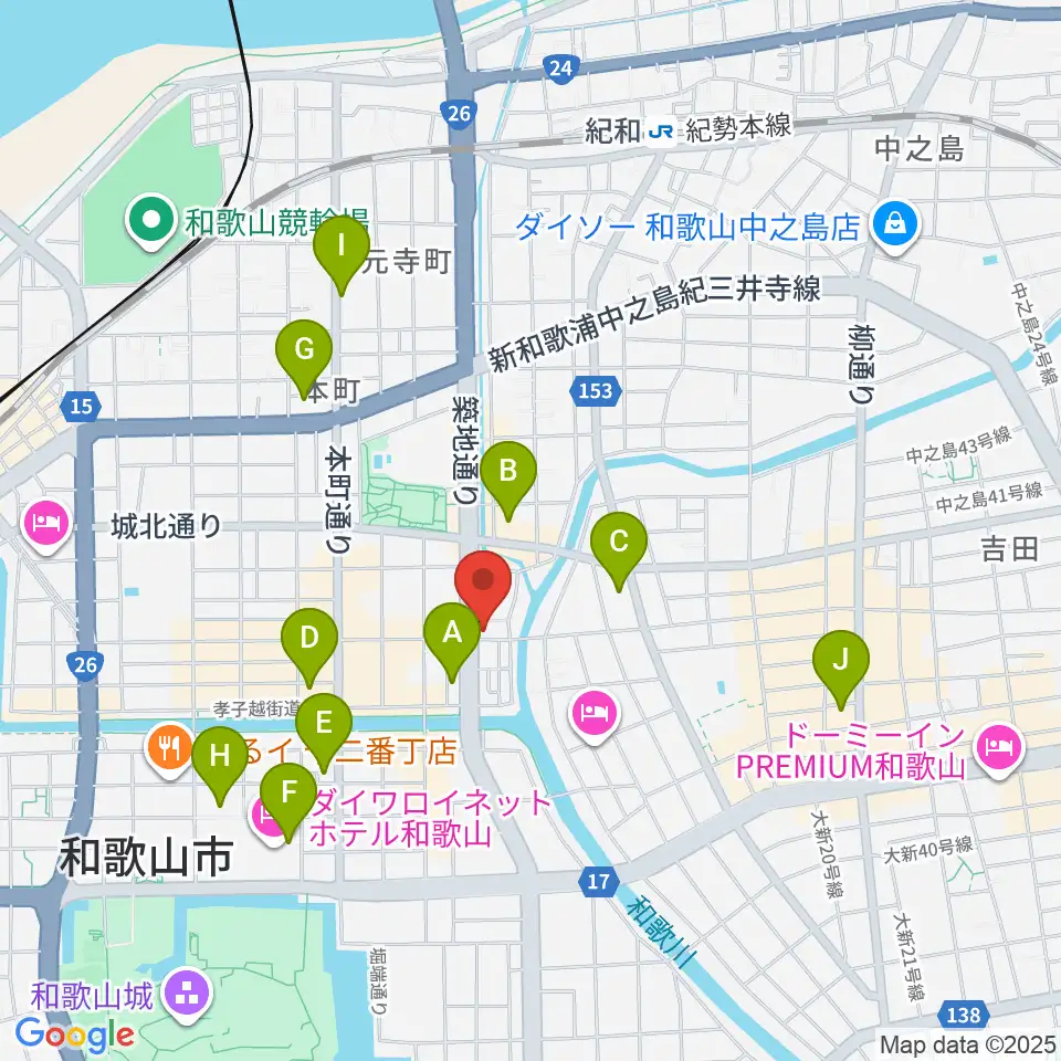 Music Land TAKE OFF周辺のコンビニエンスストア一覧地図