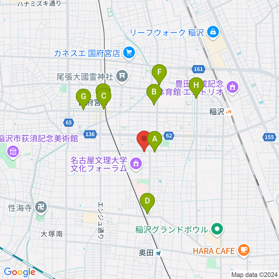 星川楽器周辺のコンビニエンスストア一覧地図