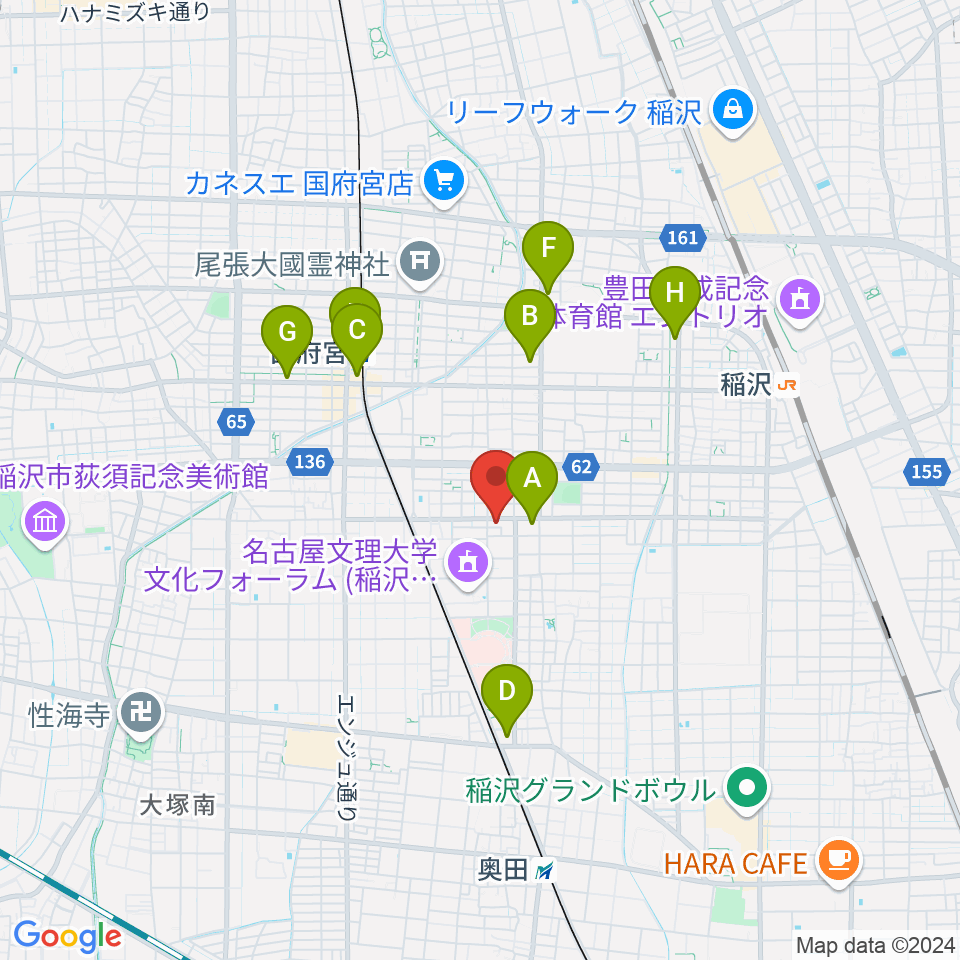 星川楽器周辺のコンビニエンスストア一覧地図