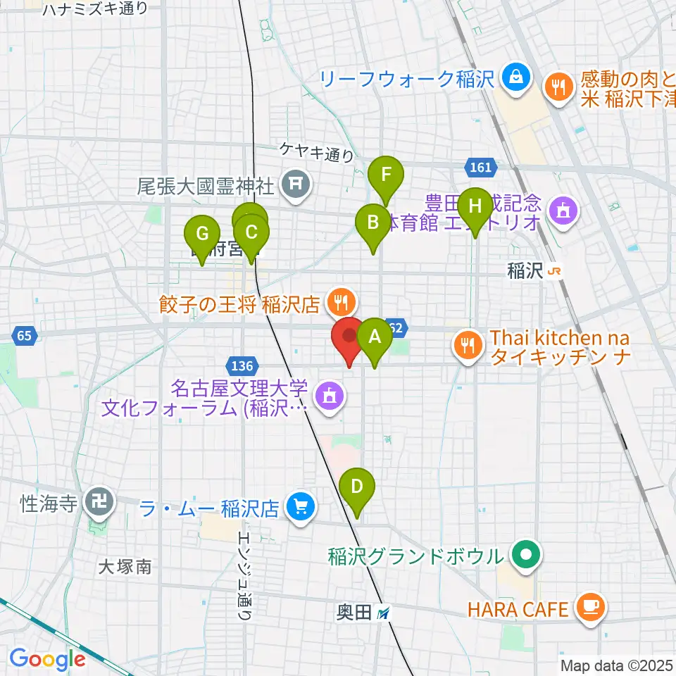 星川楽器周辺のコンビニエンスストア一覧地図