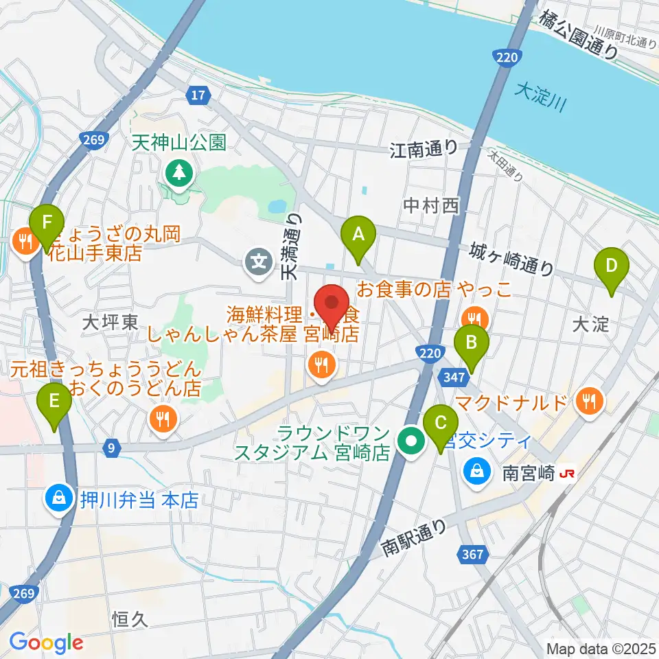 ピアノ音色工房周辺のコンビニエンスストア一覧地図