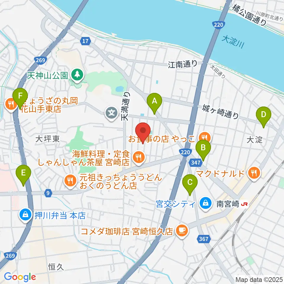 ピアノ音色工房周辺のコンビニエンスストア一覧地図