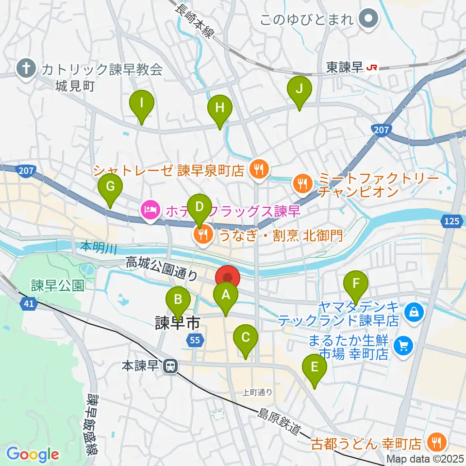 原田楽器周辺のコンビニエンスストア一覧地図