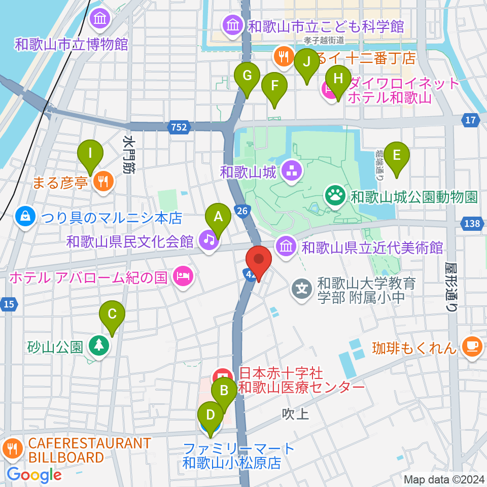 服部楽器周辺のコンビニエンスストア一覧地図