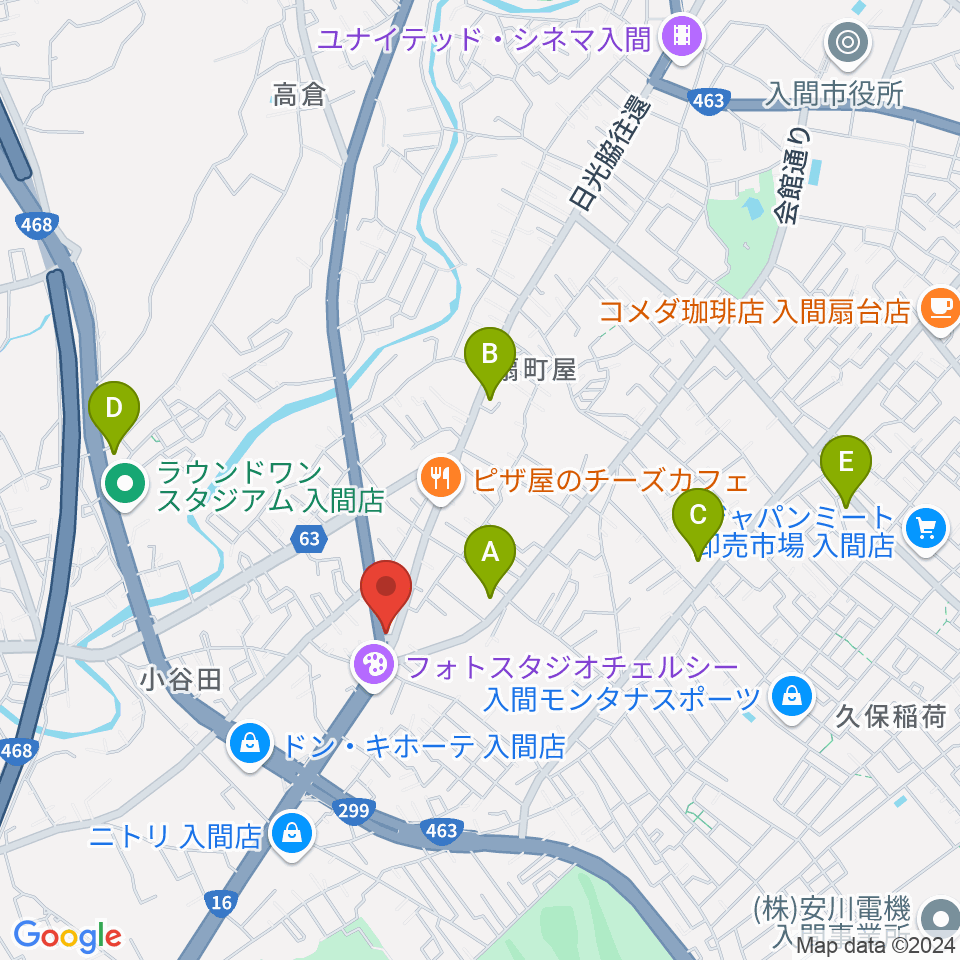 平野楽器周辺のコンビニエンスストア一覧地図