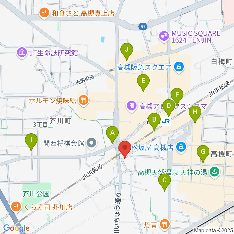 アコースティックプラザ井上楽器周辺のコンビニエンスストア一覧地図