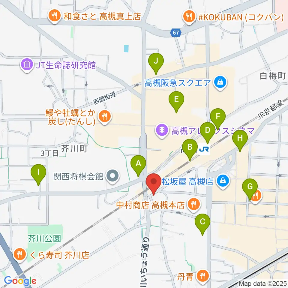 アコースティックプラザ井上楽器周辺のコンビニエンスストア一覧地図