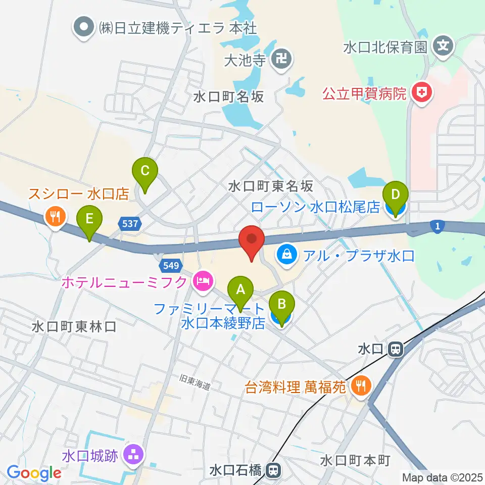 イシオカ楽器周辺のコンビニエンスストア一覧地図